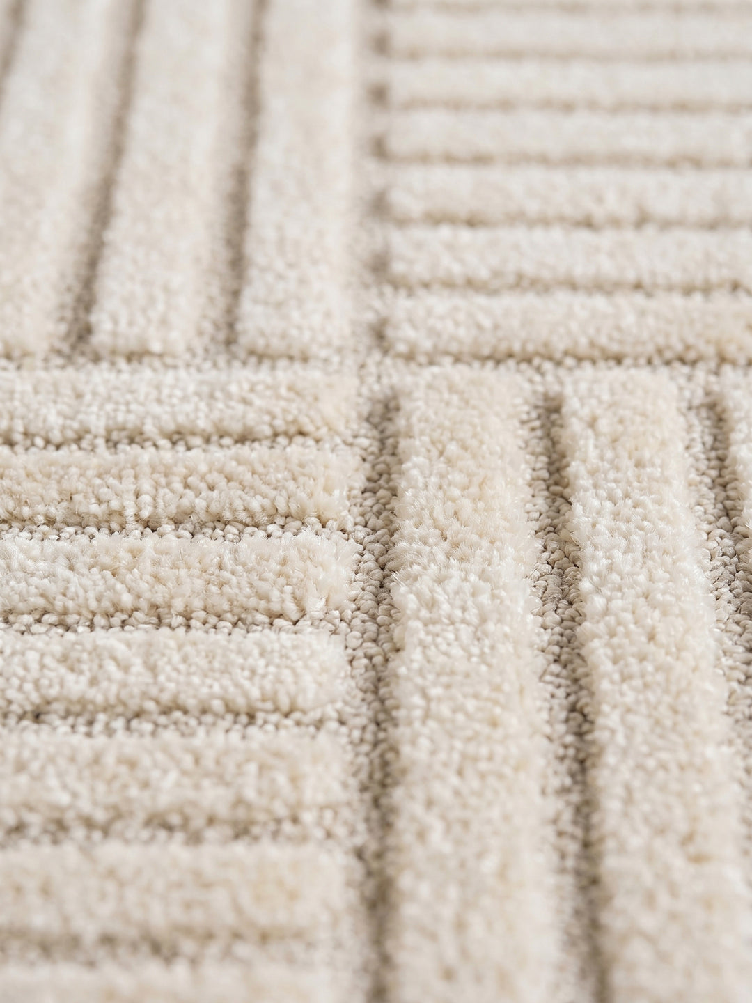 Teppich Creme Läufer Farbdetail Muster_
