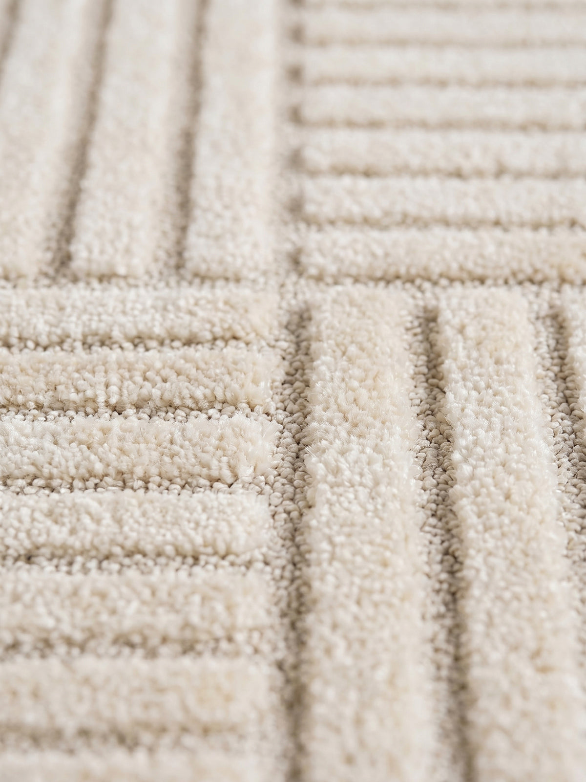 Teppich Creme Läufer Farbdetail Muster_