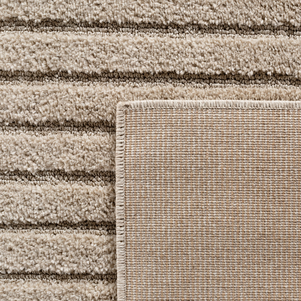Teppich Beige Skandinavischer Boho rund Polypropylene Raumgestaltung Inneneinrichtung Skandinavischer Boho RIGI