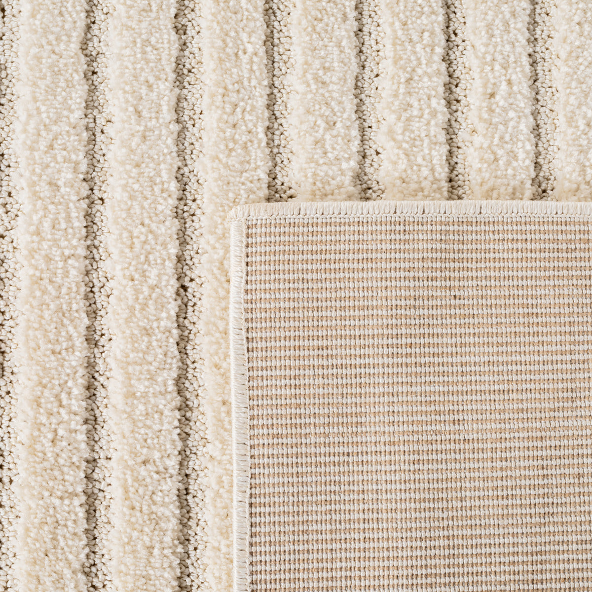 Teppich Creme Skandinavischer Boho rund Polypropylene Raumgestaltung Inneneinrichtung Skandinavischer Boho RIGI_