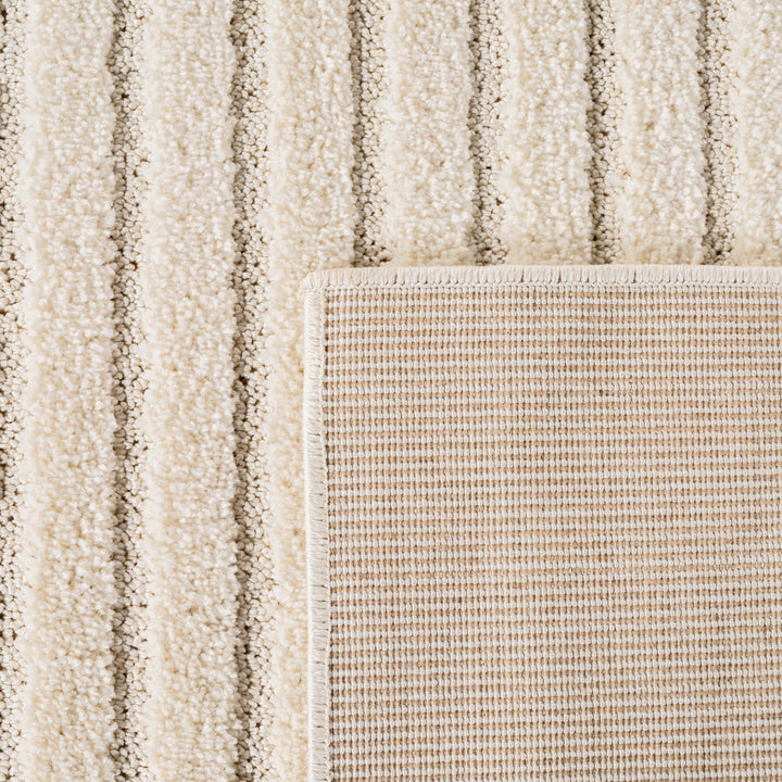 Teppich Creme Skandinavischer Boho rund Polypropylene Raumgestaltung Inneneinrichtung Skandinavischer Boho RIGI 160x160_