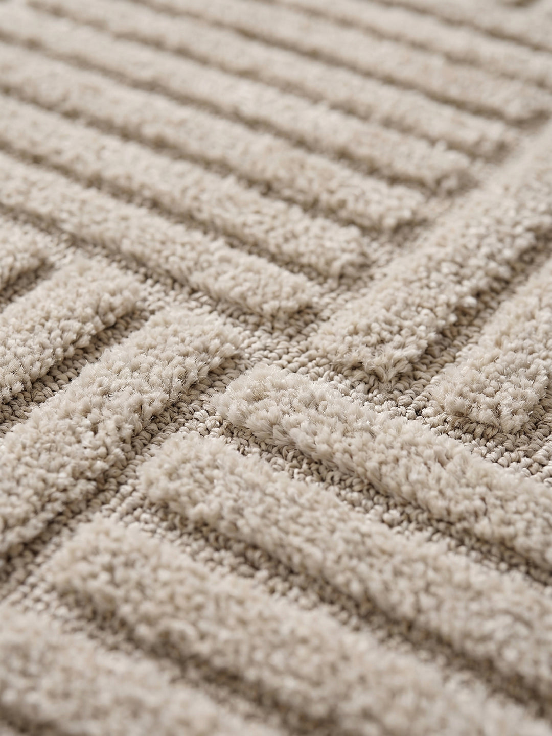 Teppich Beige rechteckig Farbdetail Muster_