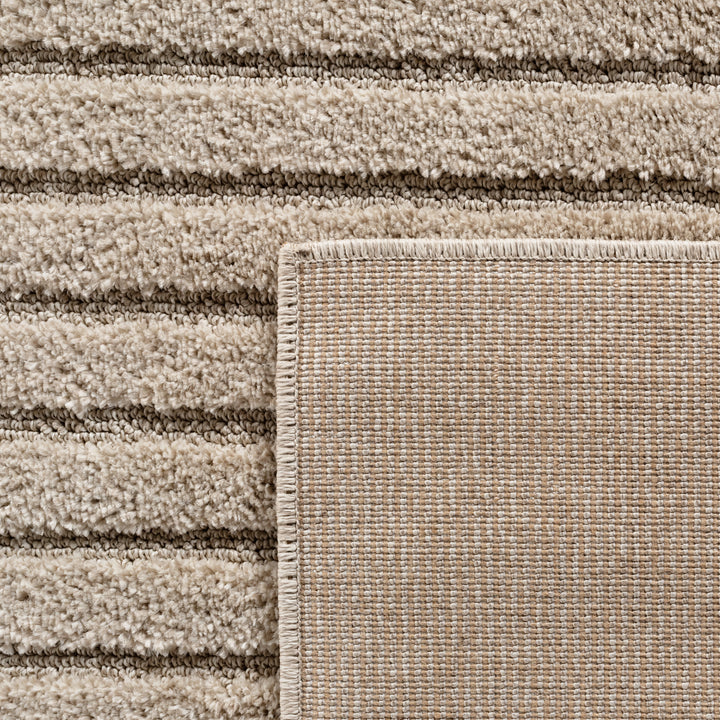 Teppich Beige Skandinavischer Boho rechteckig Polypropylene_