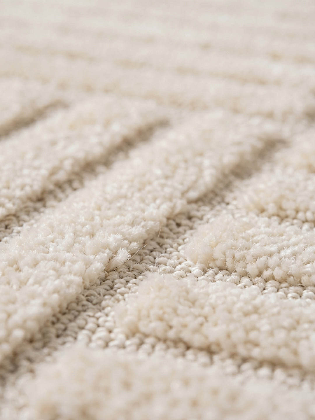 Teppich Creme rechteckig Farbdetail Muster_
