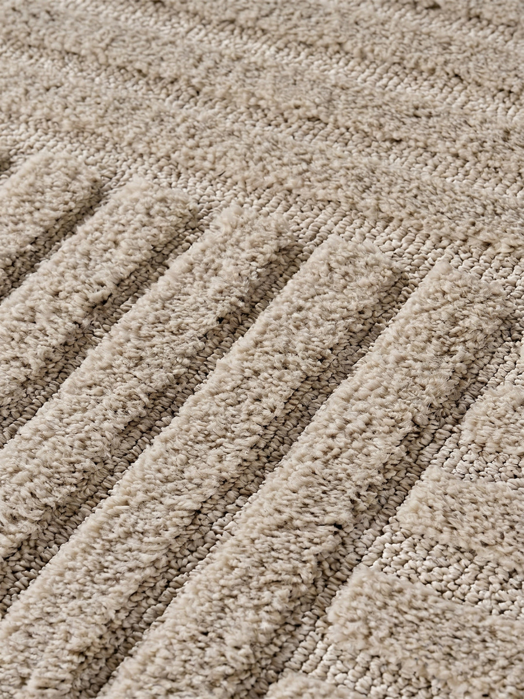 Teppich Beige rund Farbdetail Muster_