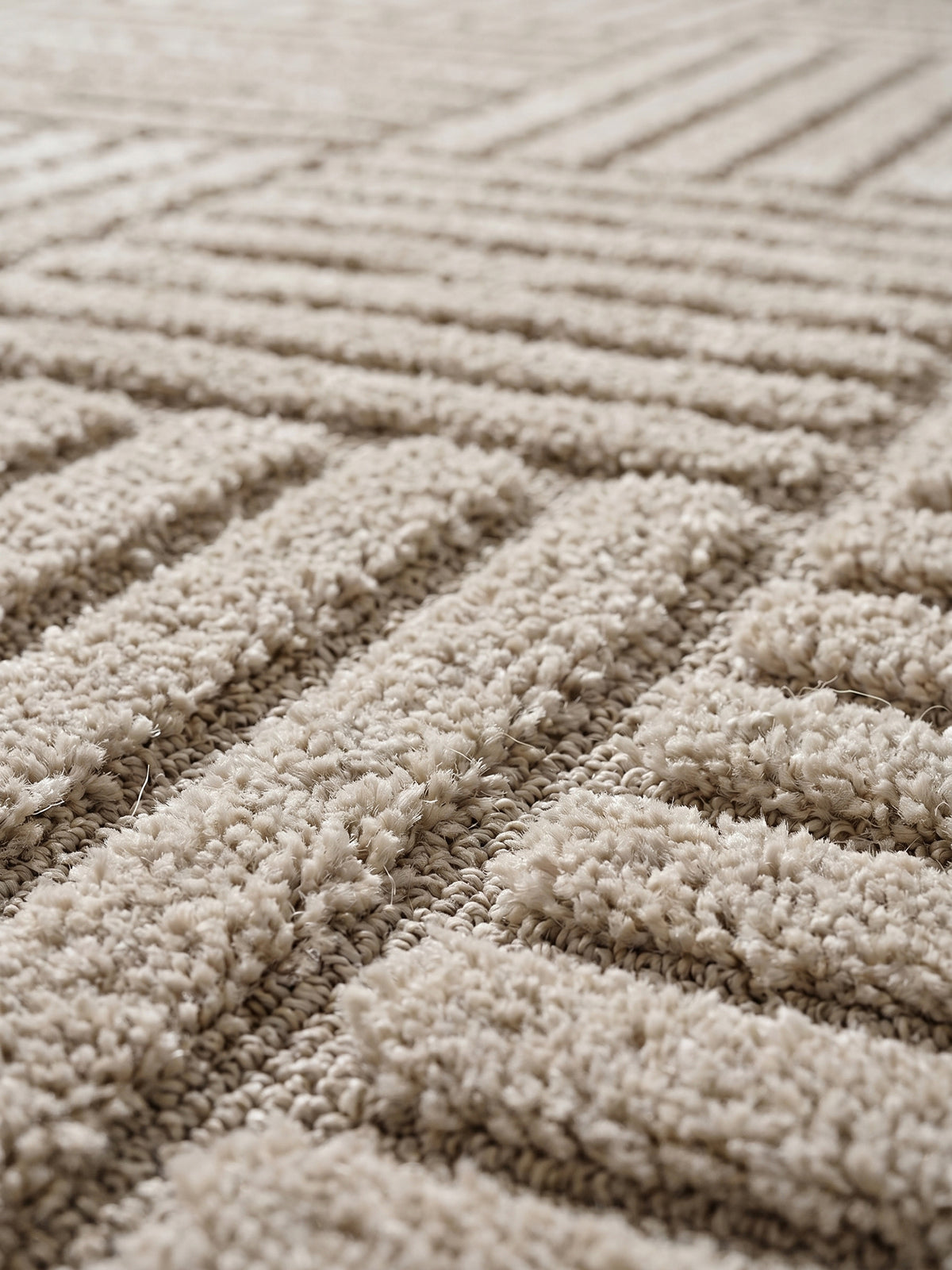 Teppich Beige Läufer Webstruktur Qualität
