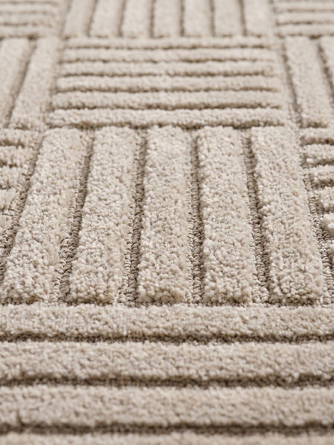 Teppich Beige Läufer Farbdetail Muster_