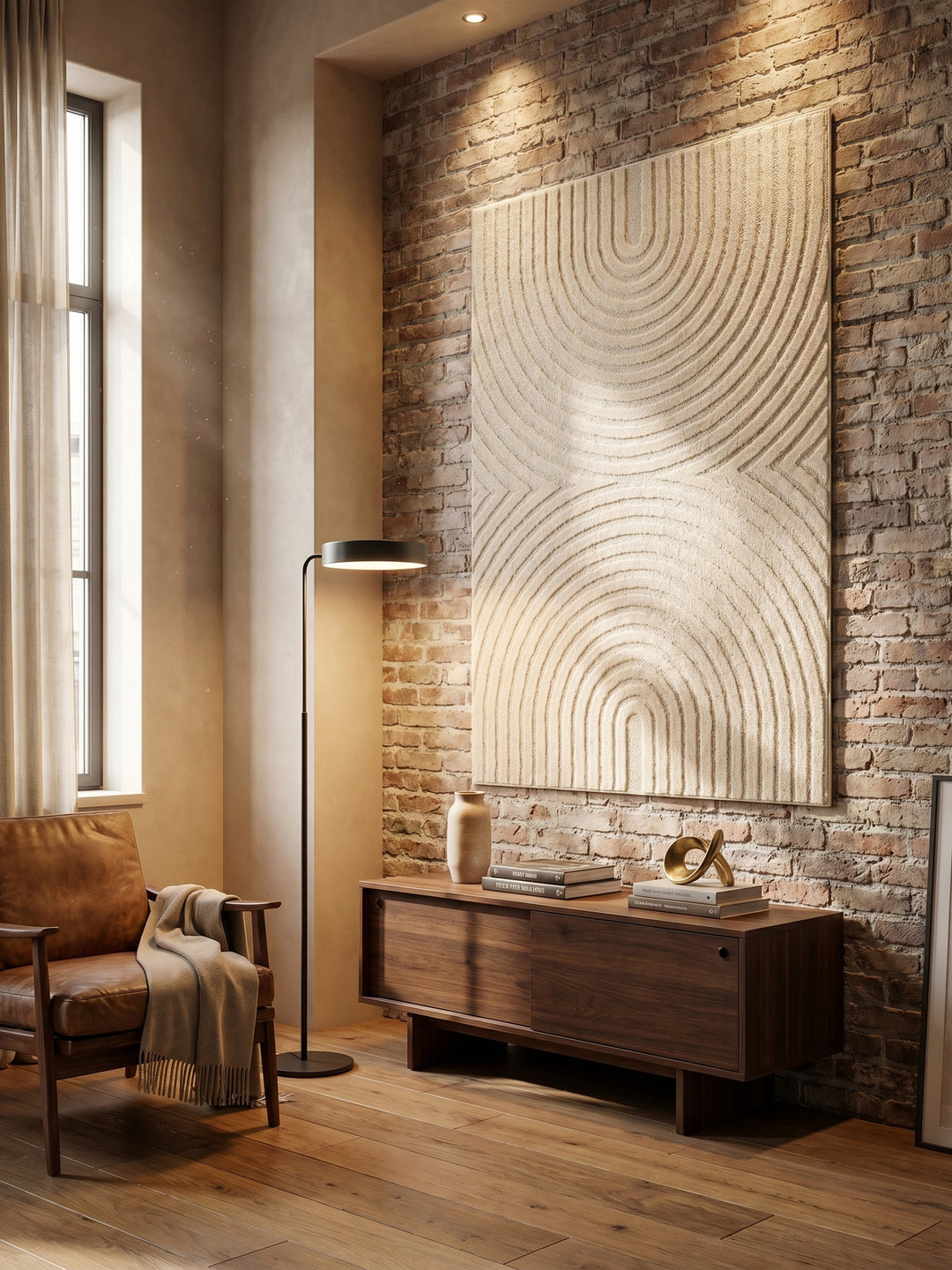 Teppich Creme Läufer Wandteppich Wanddeko_