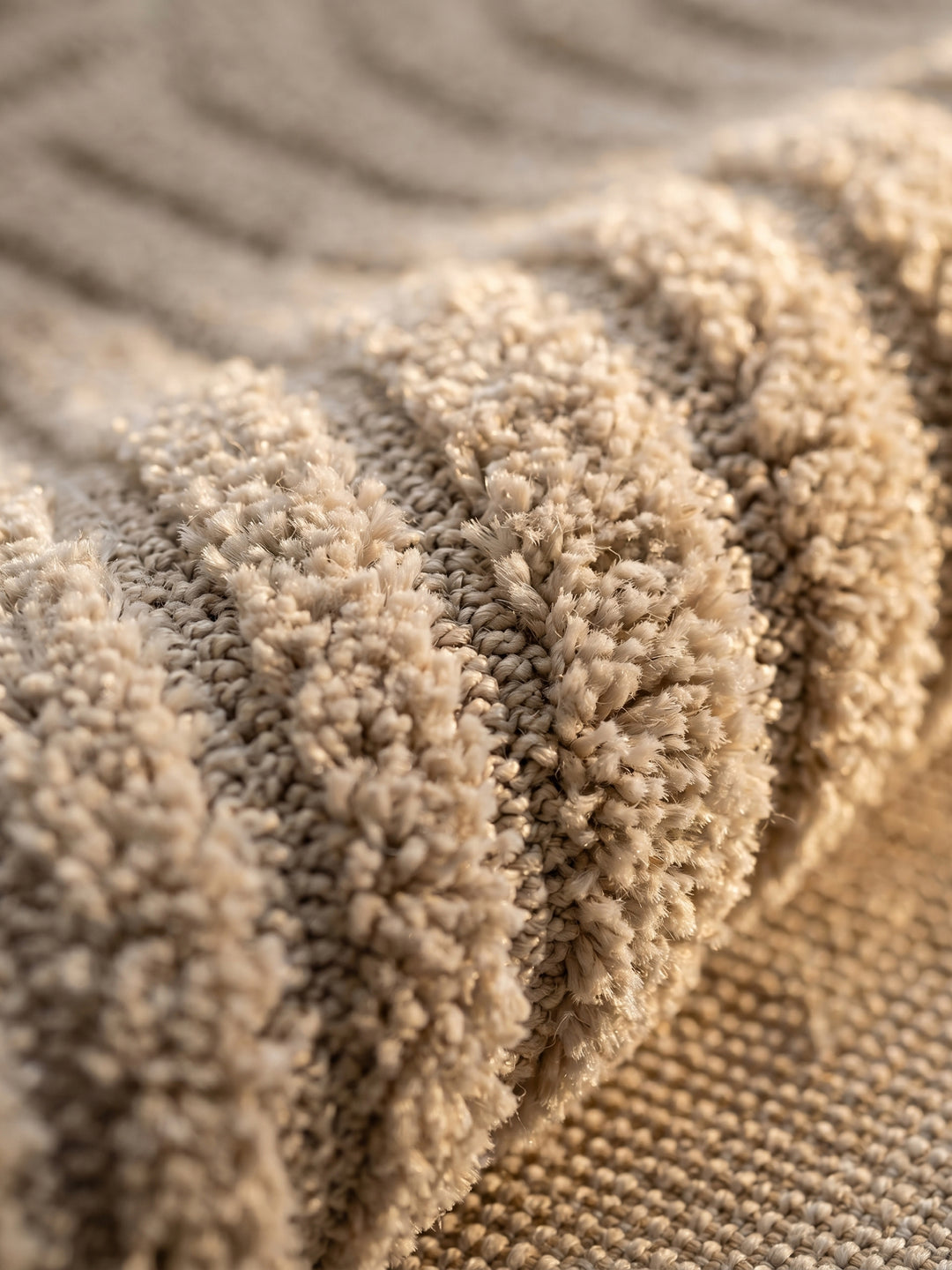 Teppich Beige rechteckig Webstruktur Qualität_