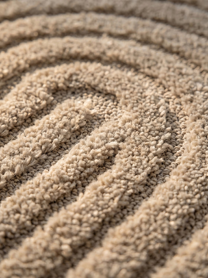 Teppich Beige rechteckig Farbdetail Muster_
