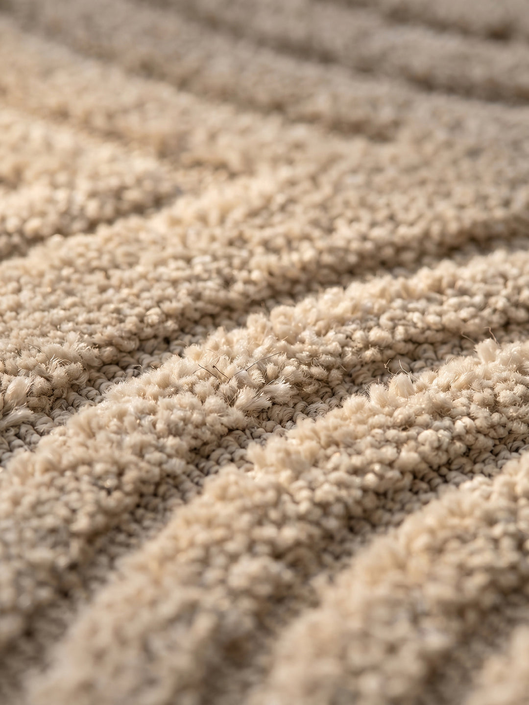Teppich Beige rund Farbdetail Muster_