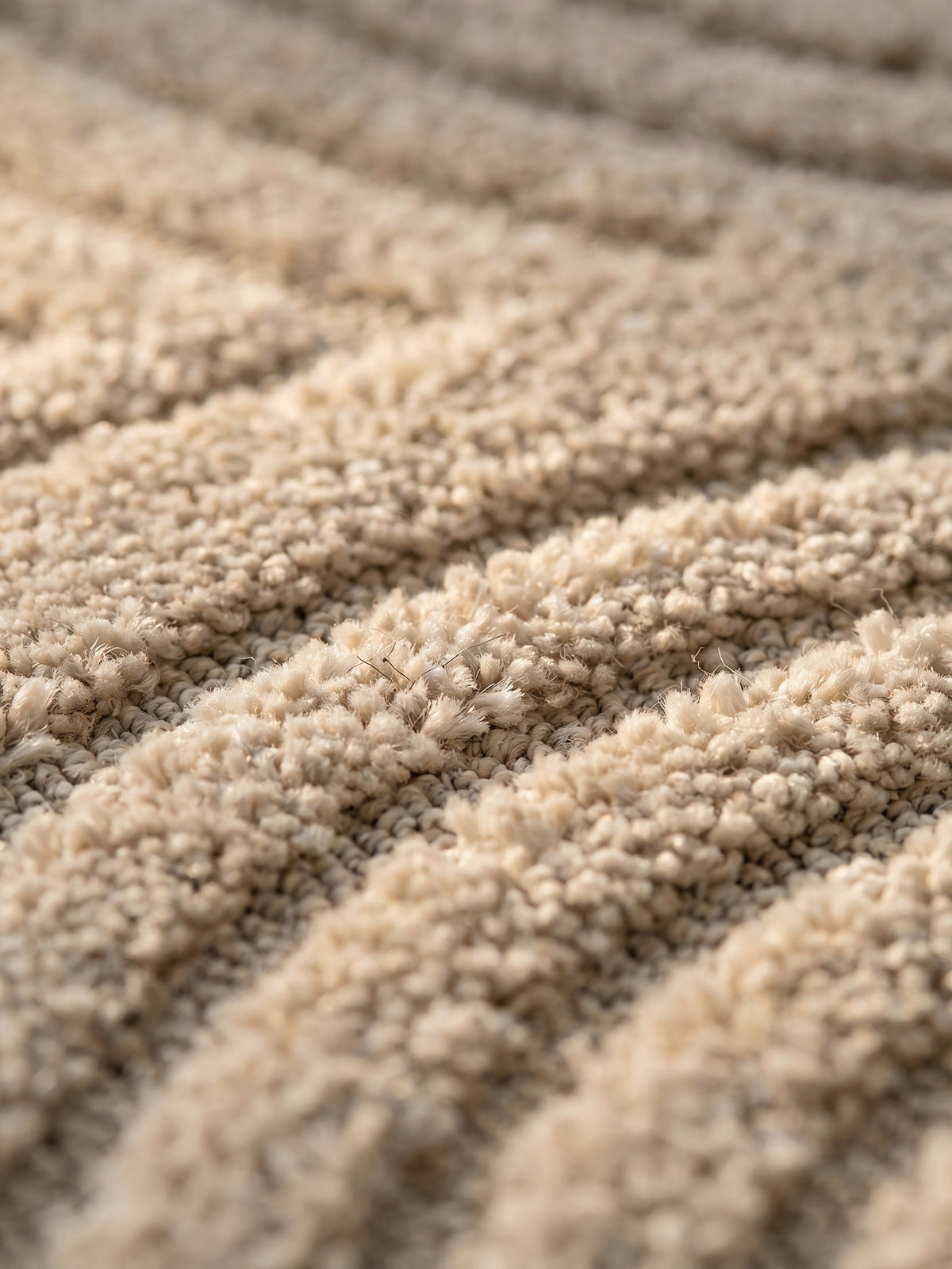 Teppich Beige rund Farbdetail Muster_