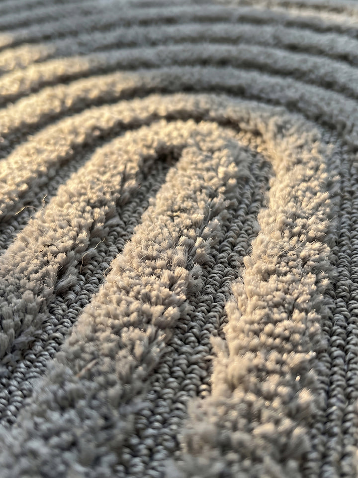 Teppich Silber rechteckig Farbdetail Muster_
