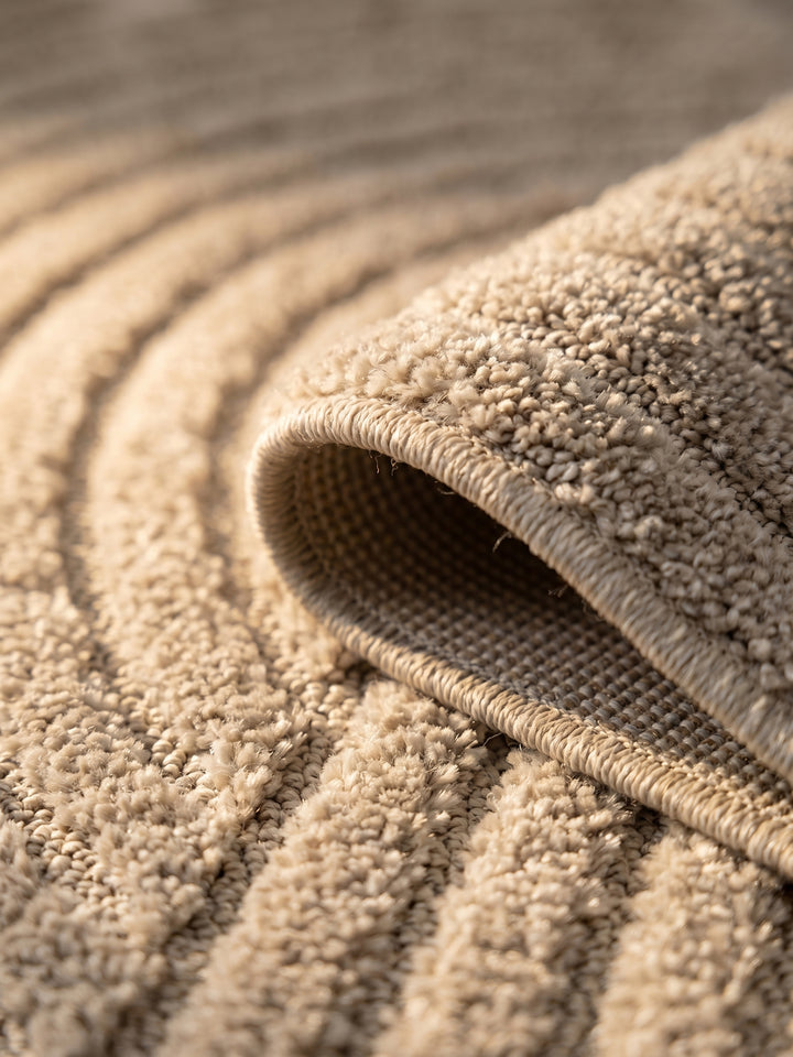 Teppich Beige Läufer Farbdetail Muster_