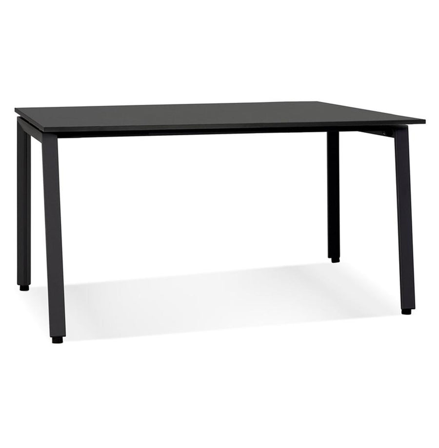 Schreibtisch schwarz 160x80cm - MDF-Holzplatte - Metallgestell - ergonomisch für Homeoffice - modern und geräumig von Kadima Design_