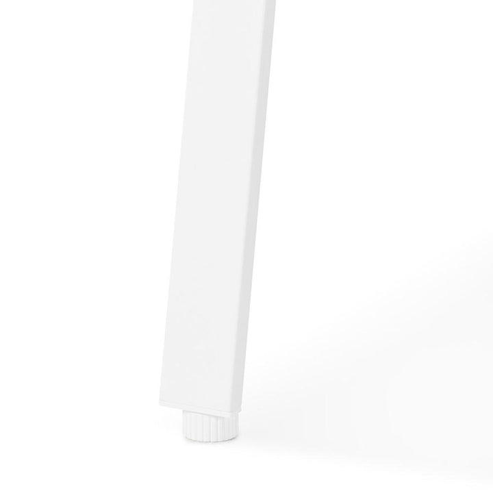 Weißer Schreibtisch 160x80cm - Helle MDF-Platte - weißes Metallgestell - optimal für lichtdurchflutete Arbeitsräume - Kadima Design_