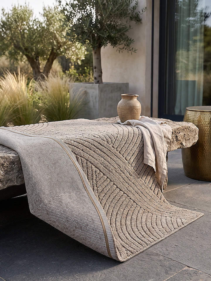 Teppich Natur rechteckig Editorial Styling_