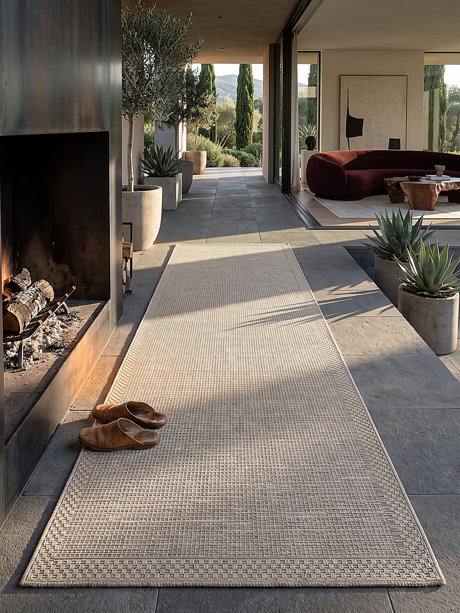 Teppich Beige Textur Nahaufnahme_