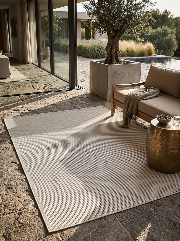 Teppich Creme Textur Nahaufnahme_