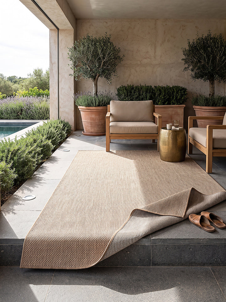Teppich Natur rechteckig Editorial Styling_