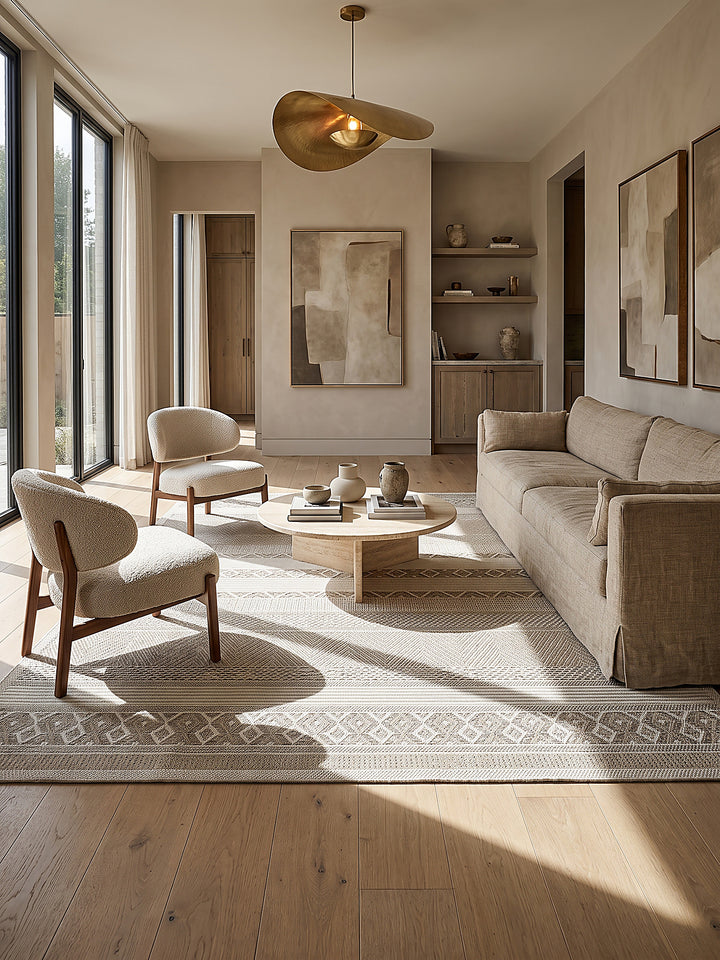 Teppich Beige Farbdetail Muster_