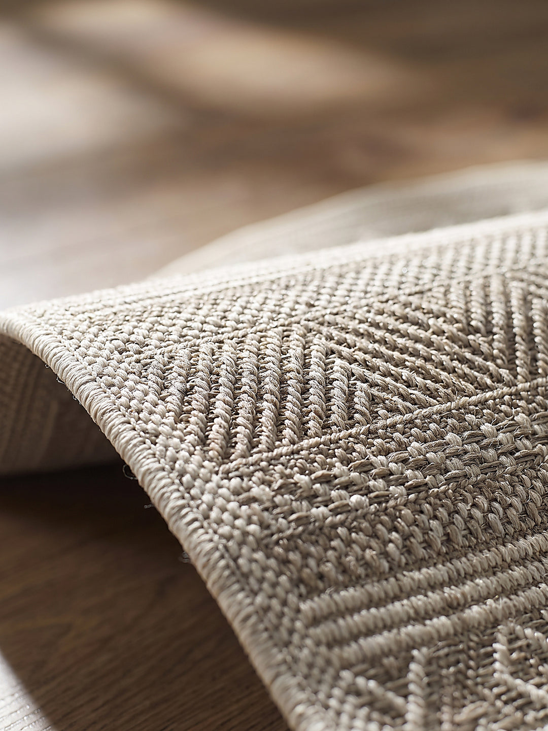 Teppich Beige Florhöhe Profil_