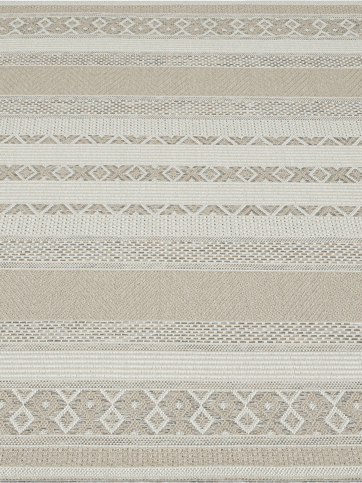 Teppich Beige Läufer Polypropylen Wohnzimmer Schlafzimmer Flur ESERA_