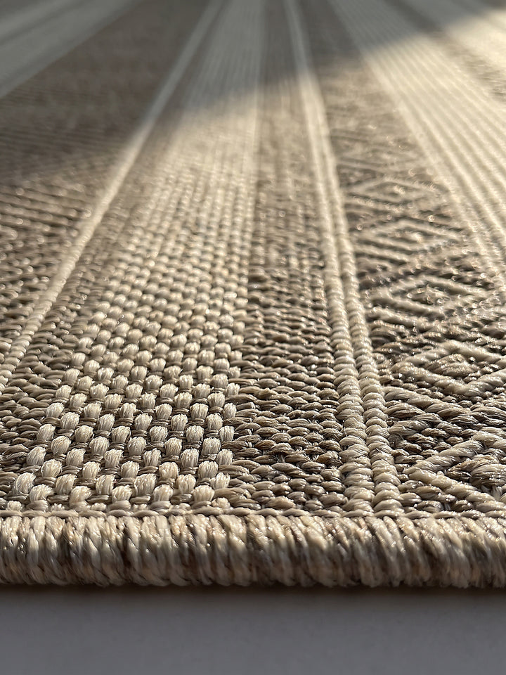 Teppich Beige Florhöhe Profil_