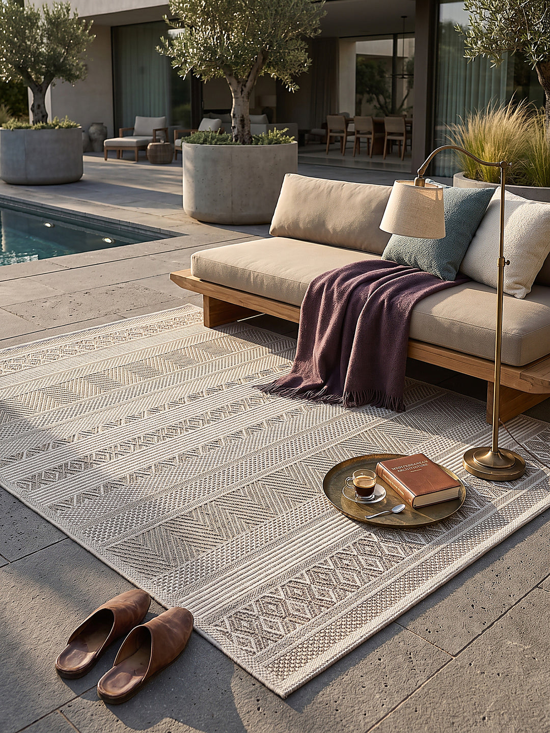 Teppich Beige Textur Nahaufnahme_