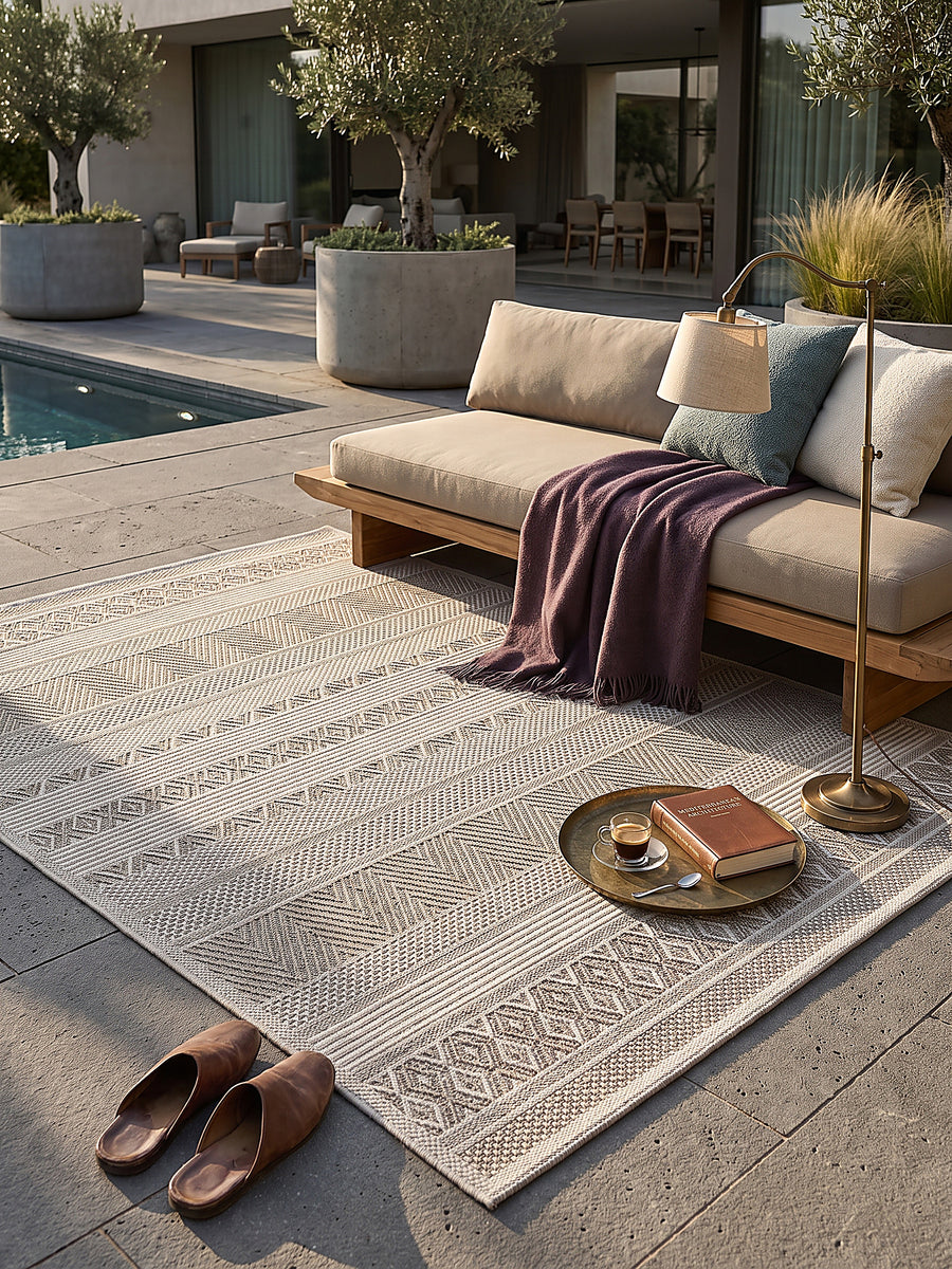 Teppich Beige Textur Nahaufnahme_