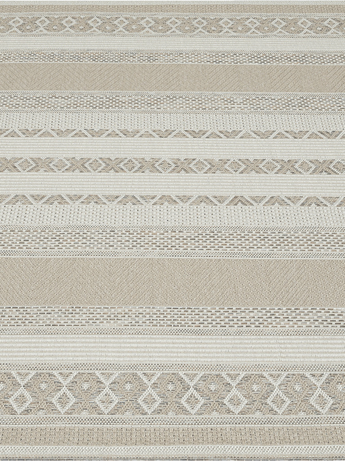 Teppich Beige rund Polypropylen Wohnzimmer Schlafzimmer Flur ESERA_