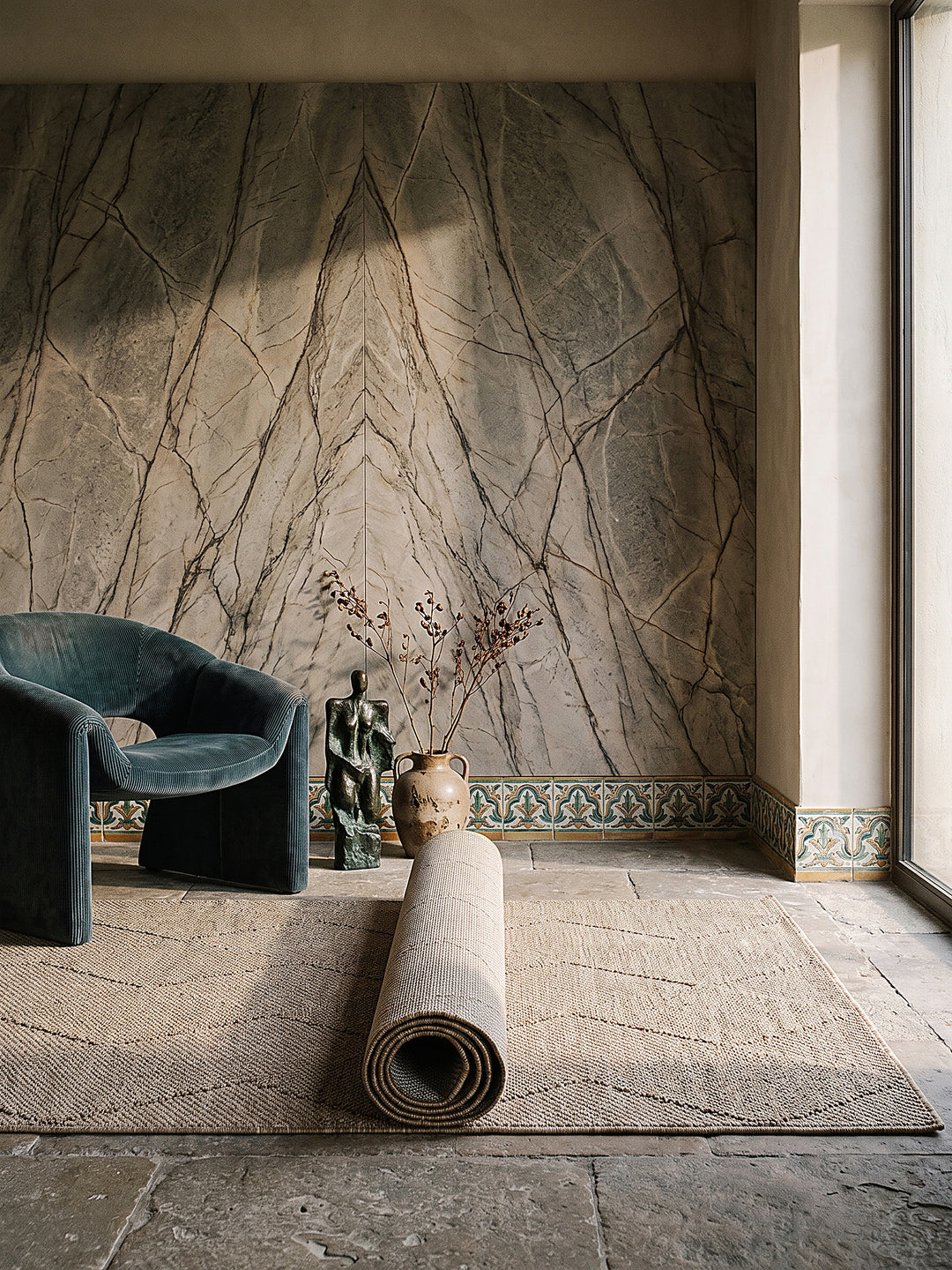 Teppich Natur Läufer Editorial Styling_