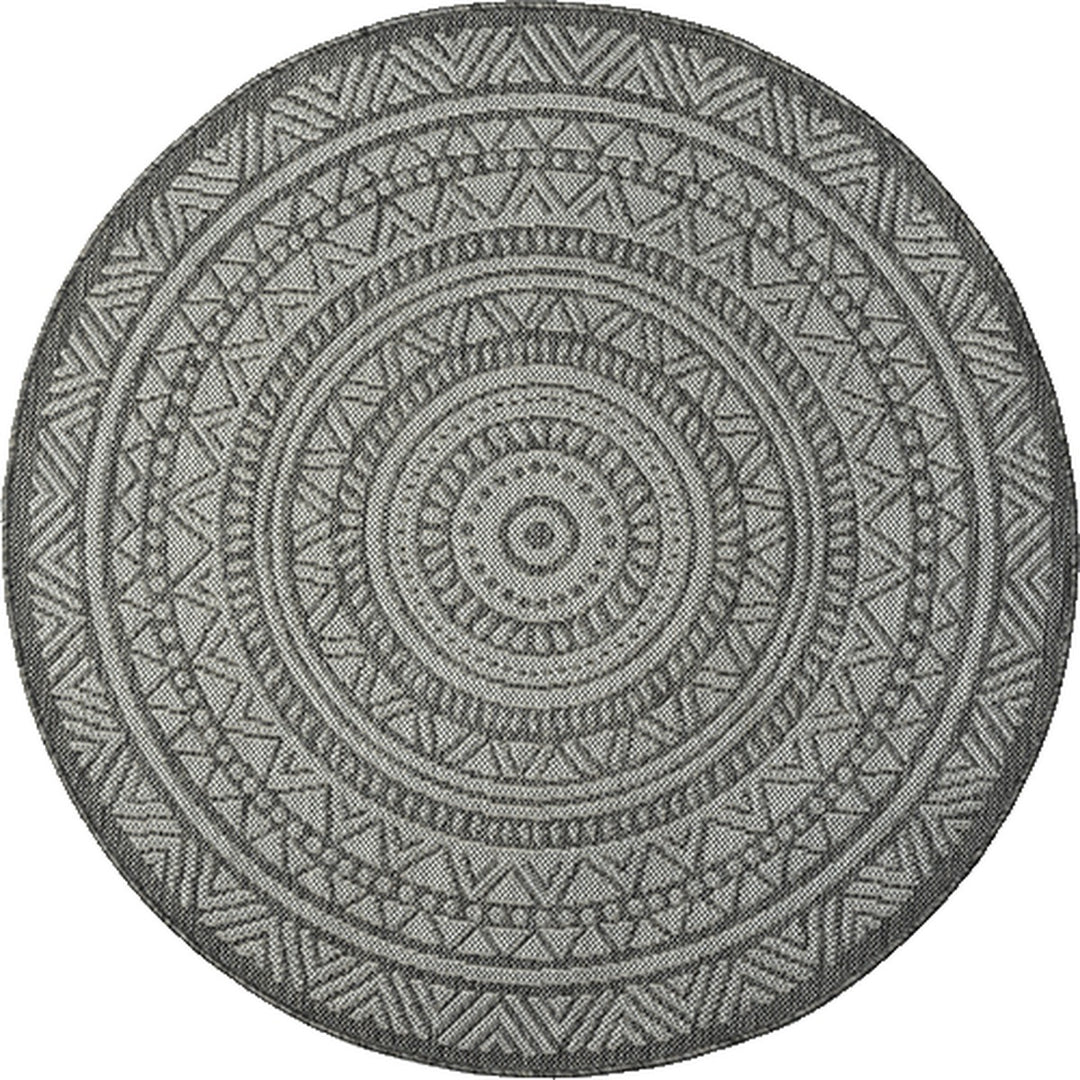 Teppich Anthrazit Orientalisch Läufer Polypropylen BORNO 80x150 Kollektion Design Muster_