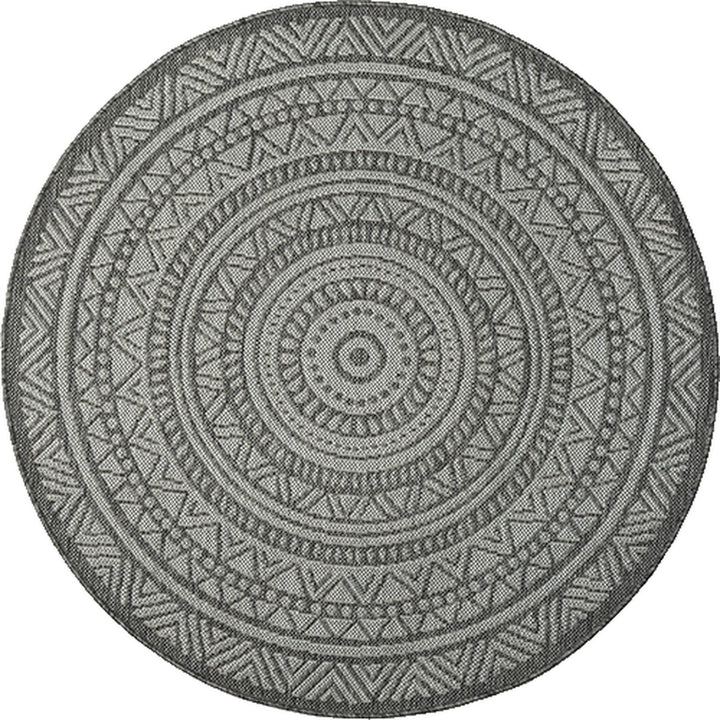 Teppich Anthrazit Orientalisch Läufer Polypropylen BORNO 80x150 Kollektion Design Muster_