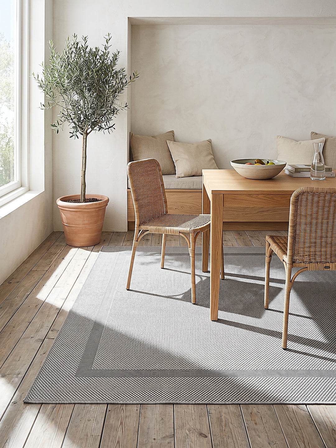 Teppich Grau Farbdetail Muster_