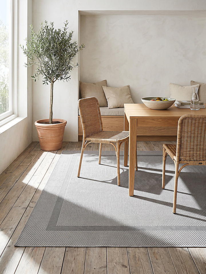 Teppich Grau Farbdetail Muster_