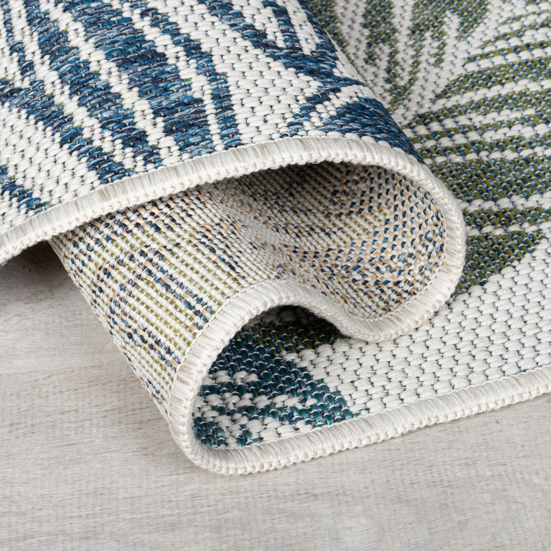 Outdoor Teppich Naturmotive Muster - Floral - Balkon schmutzabweisend_Läufer_