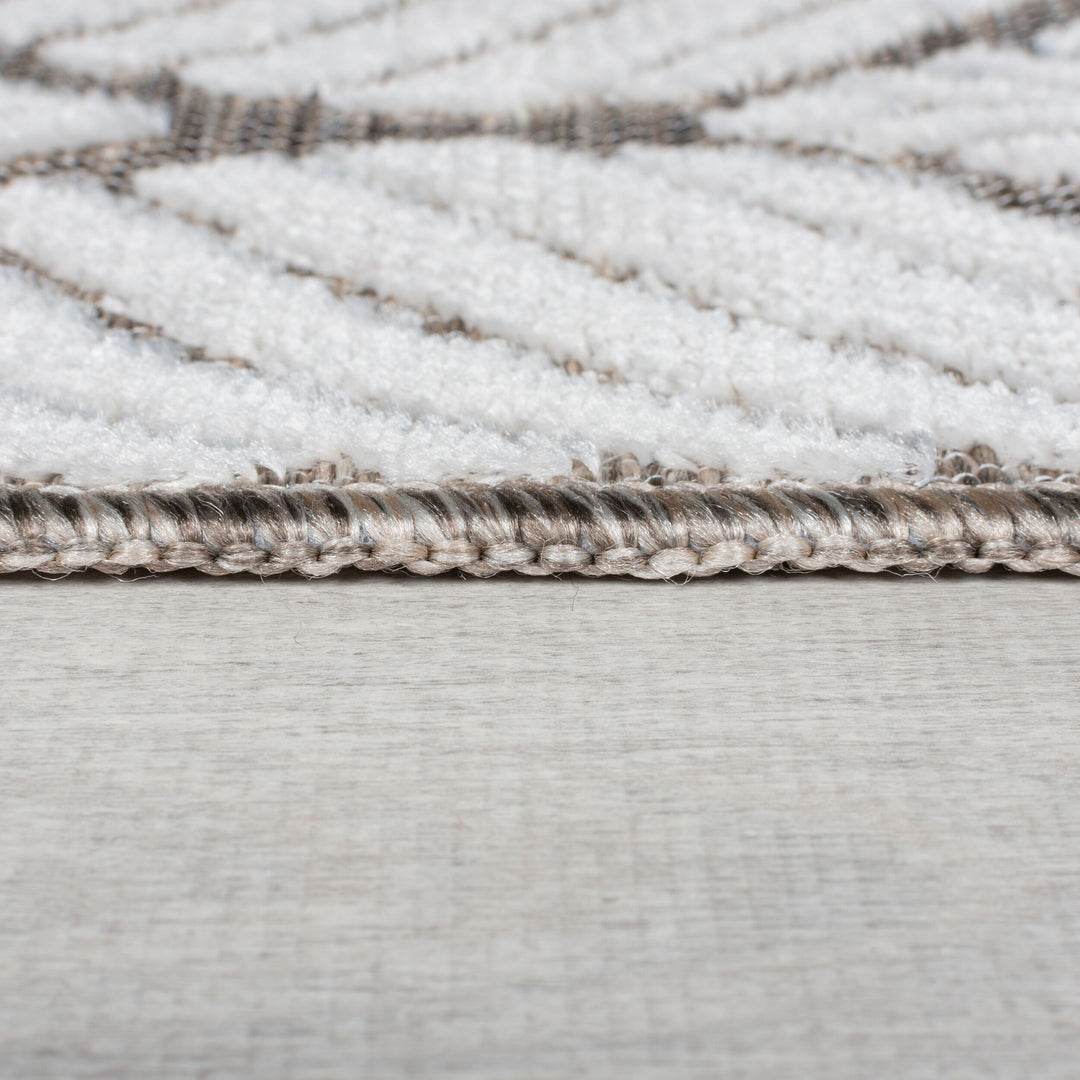 In-Outdoor Teppich  - Wetterfest &amp; Pflegeleicht  - Mit ansprechendem Blättermuster_Läufer_