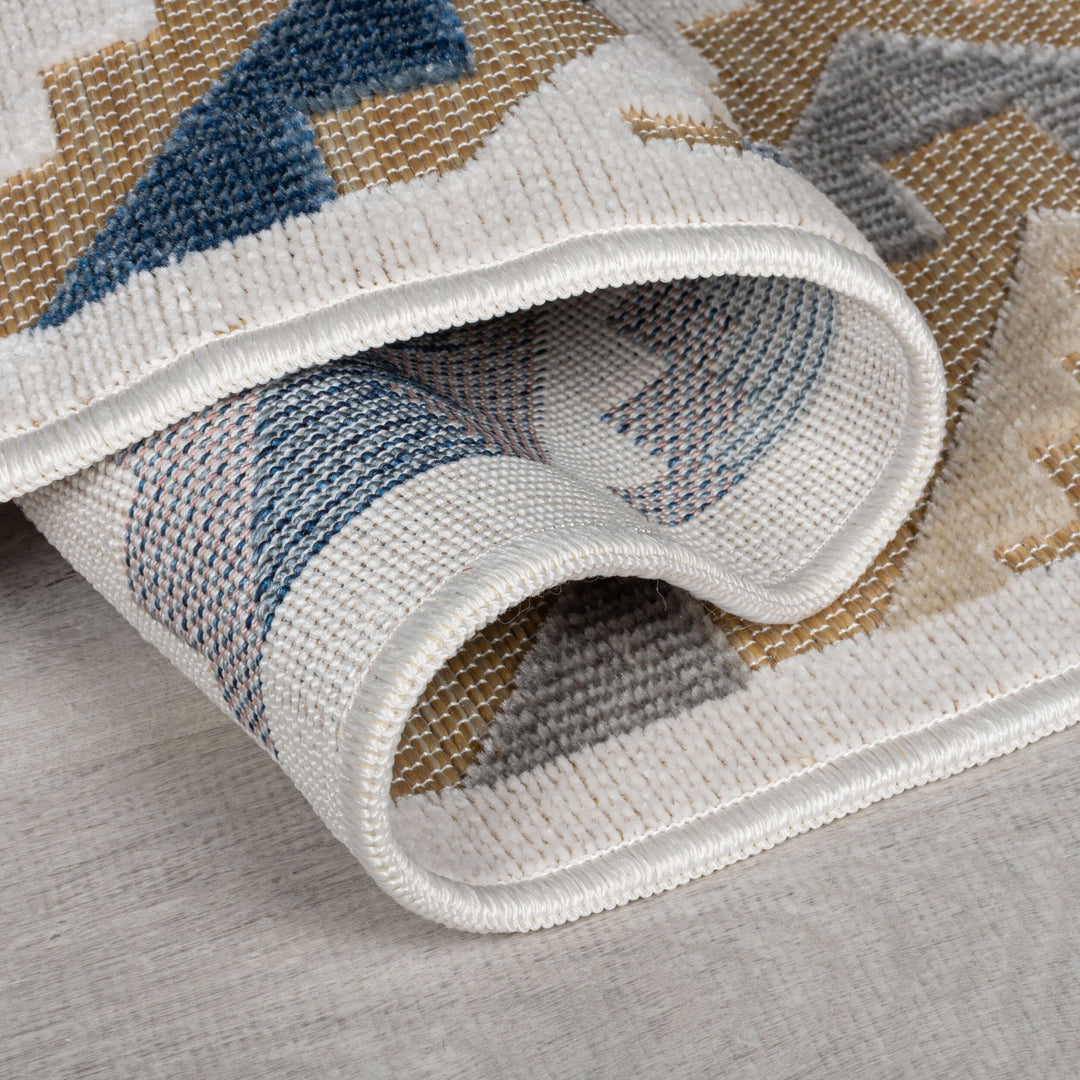 Outdoor Teppich Boho Orientalisch - Terrasse schmutzabweisend_Läufer_