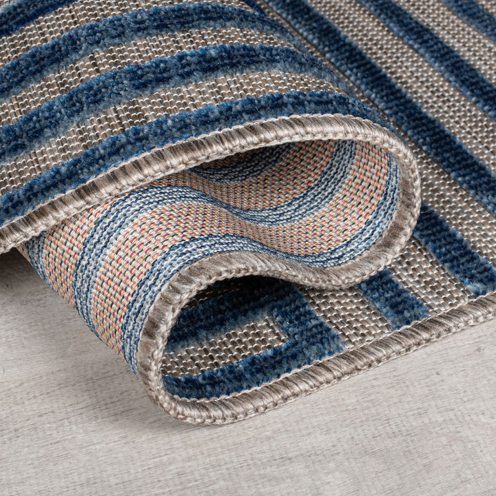 Outdoor Teppich Geometrisch - Terrasse schmutzabweisend_Läufer_