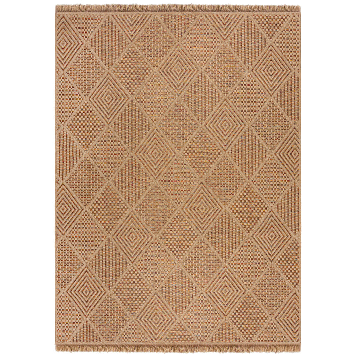 Outdoor Teppich Rauten Natural - Balkon schmutzabweisend_Rechteckig_