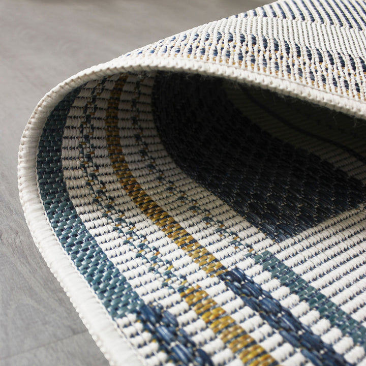 Outdoor Teppich Geometrische Muster - Terrasse schmutzabweisend_Läufer_