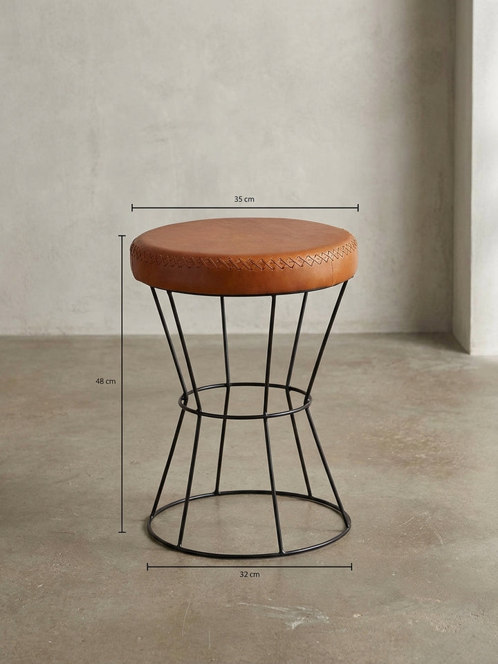 Sitz- &amp;amp; Fußhocker Echtleder Design Möbel_