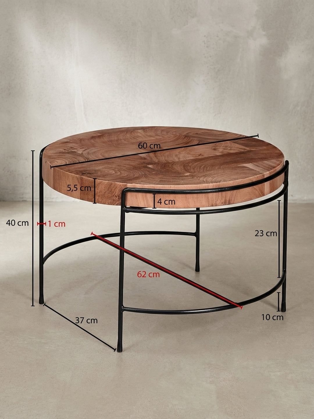 Couchtische Akazie Massivholz Design Möbel_
