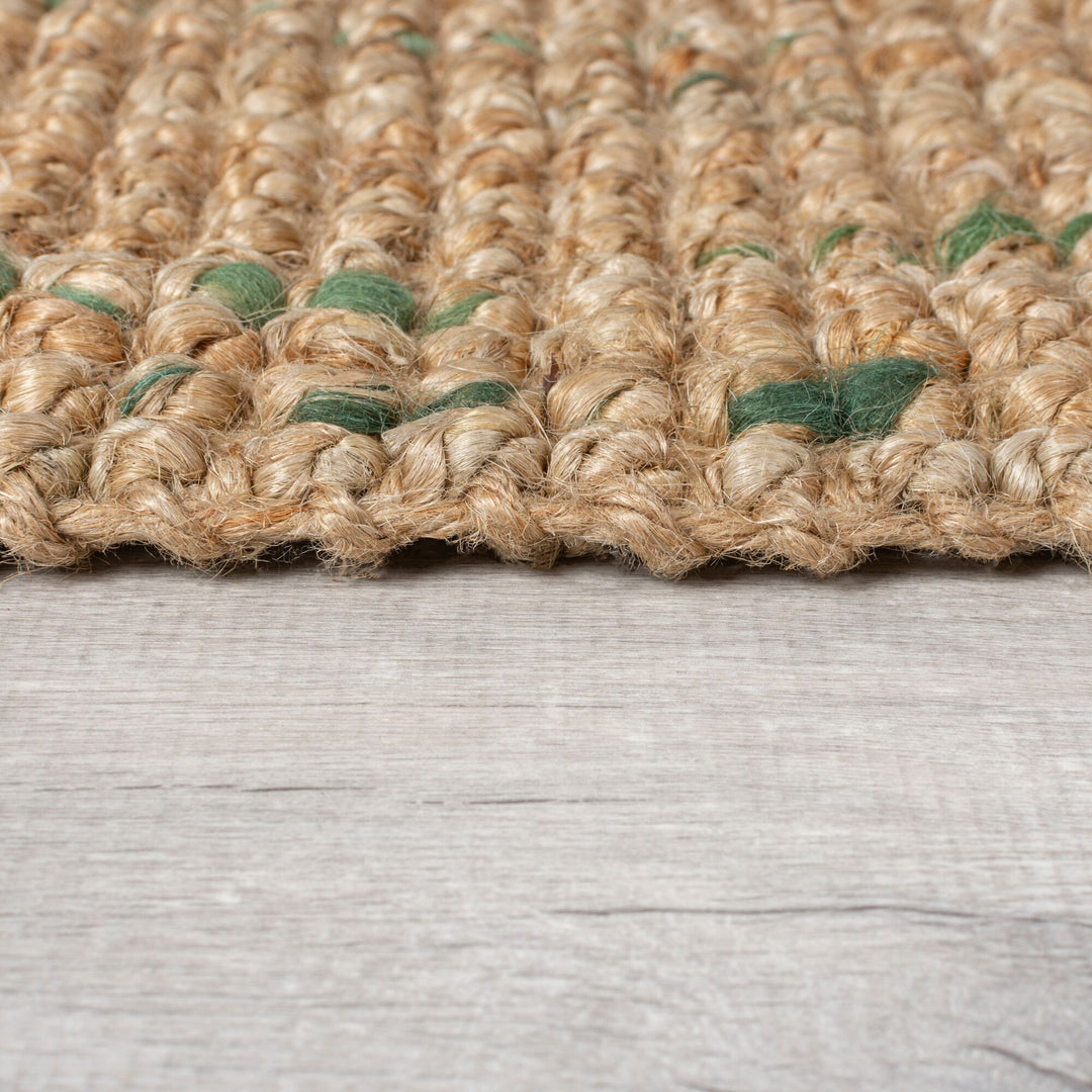 Jute Teppich handgewebt strapazierfähig naturfarben_Läufer_