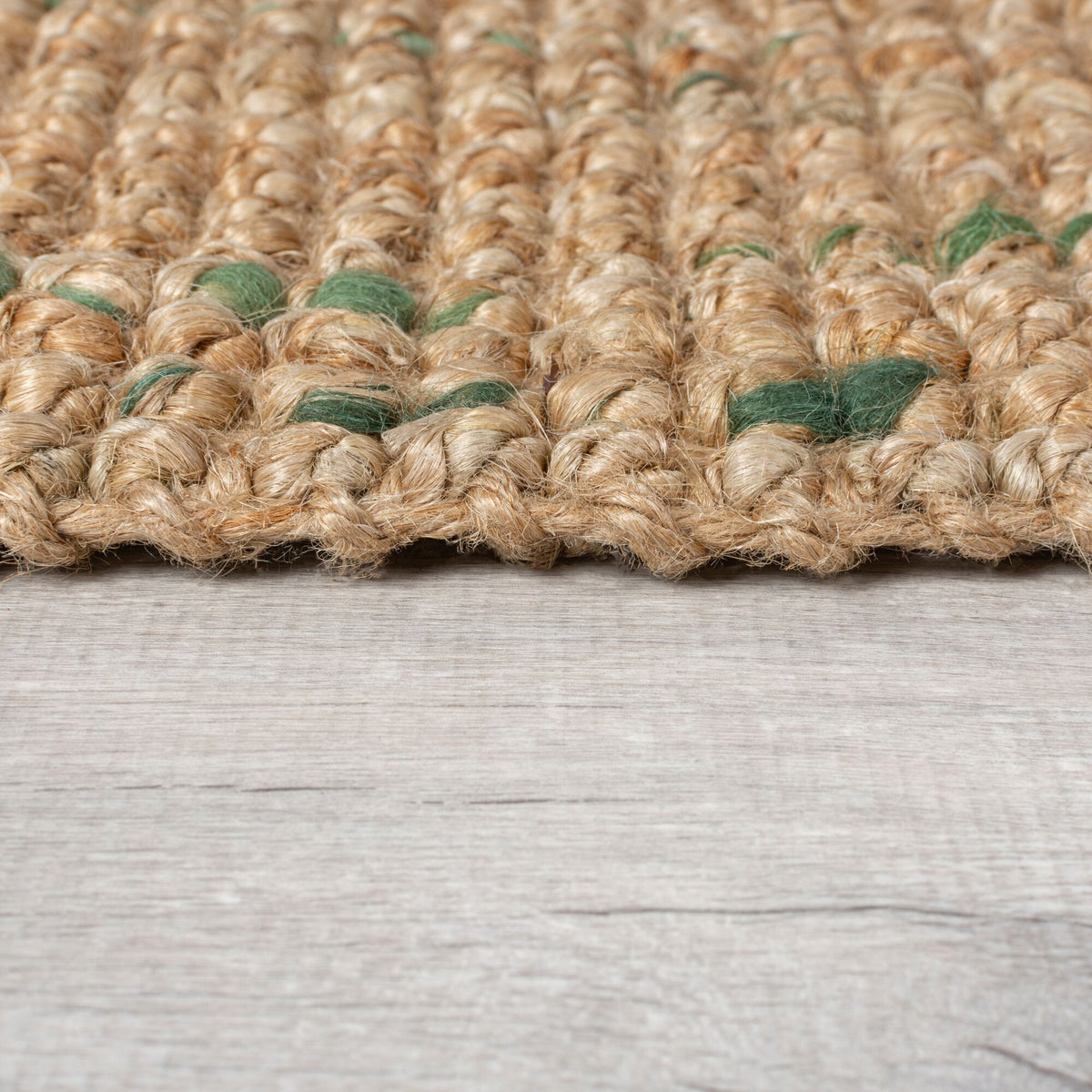 Jute Teppich handgewebt strapazierfähig naturfarben Läufer