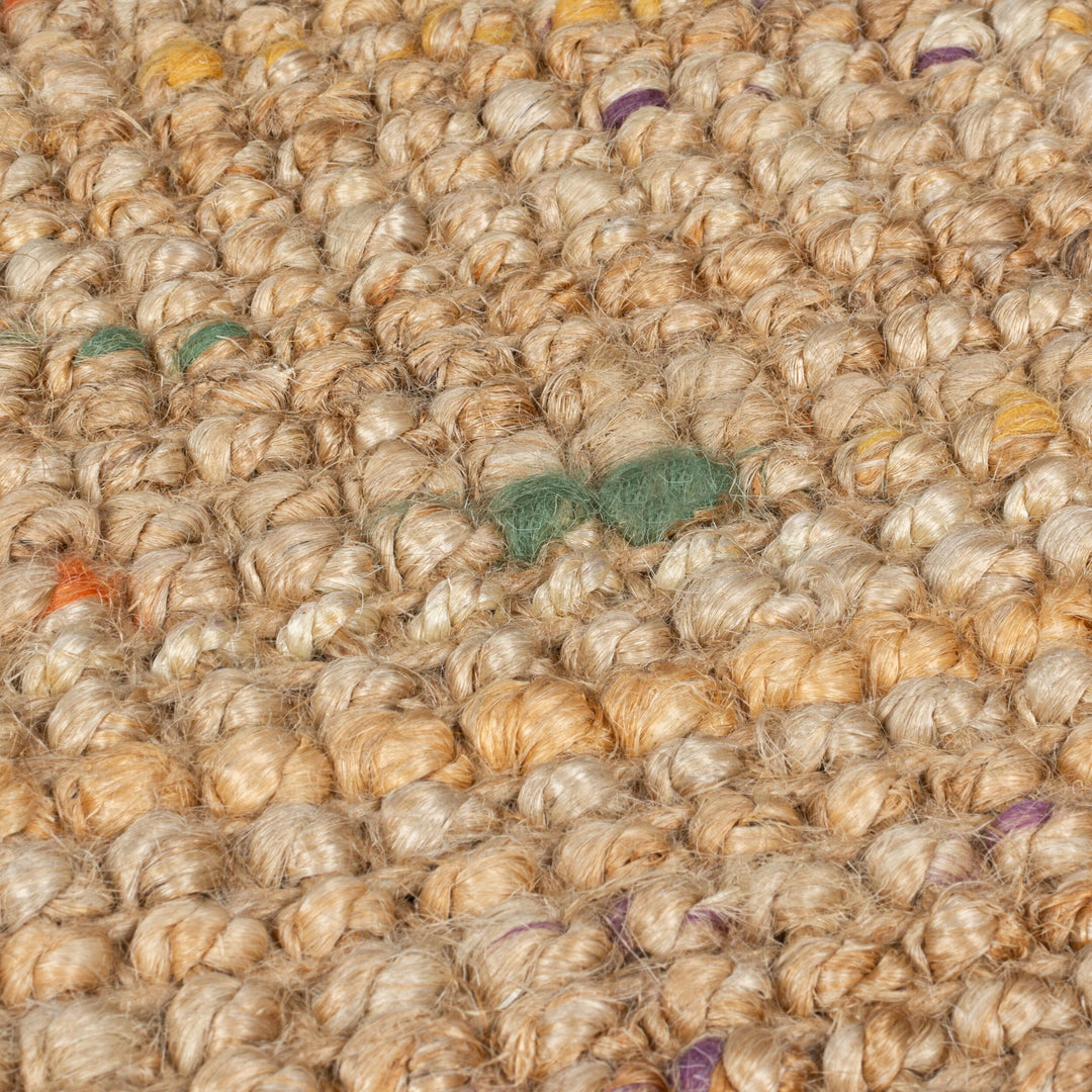 Juteteppich Jute Naturbelassen - Wohnzimmer_Natur-Multicolor_Läufer_