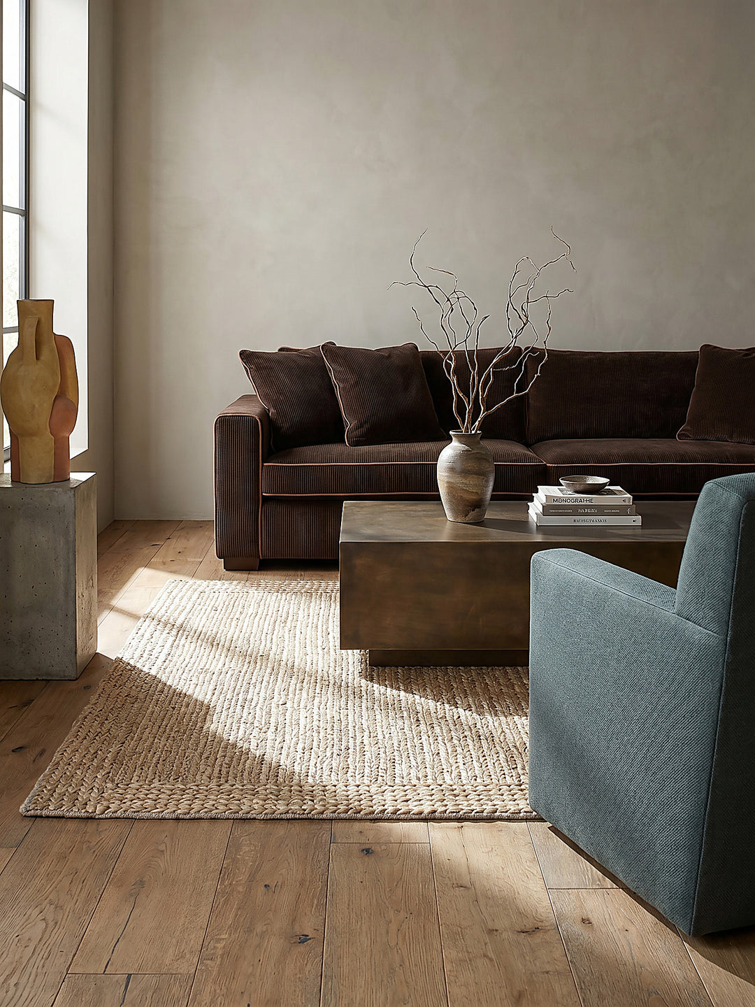 Teppich Natur rechteckig Musteransicht von oben Designkollektion_