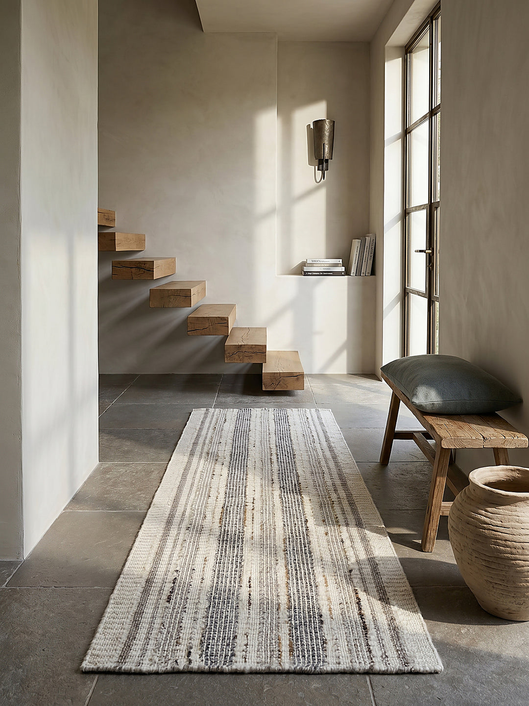 Teppich Natur Läufer im modernen Wohnzimmer_