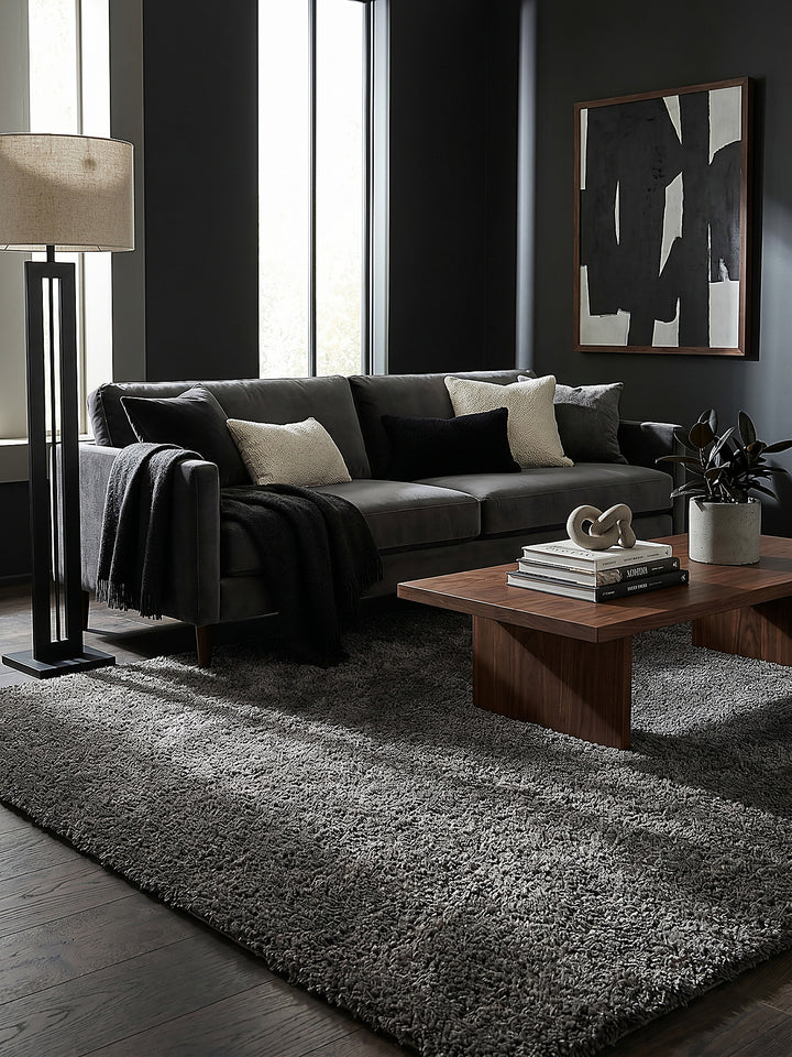 Teppich Dark Grey Farbdetail Muster_